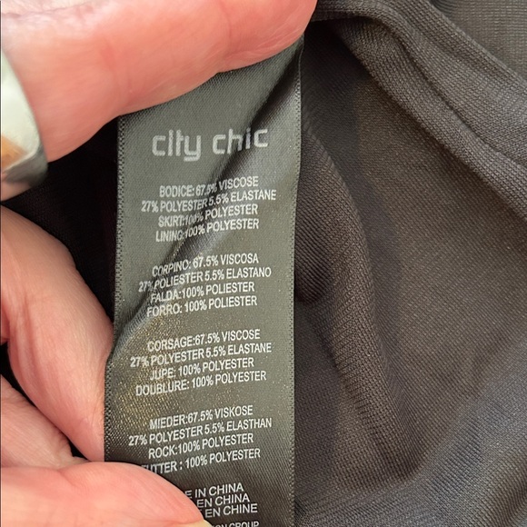 City Chic Art Darling Floral Fit & Flare Dress 16 Plus Size Statement Midi New - Picture 14 of 15